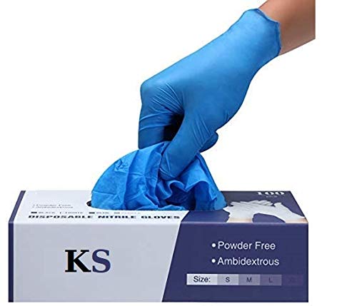 Kashi Surgicals Powder Free Nitrile Gloves Food Grade Non Tearable Made In Malaysia Medium Blue Box Of 80 Amazon In Industrial Scientific