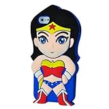 iPhone 6 Case, Palettes Maxx - 3D Cute Cartoon Greek Mythology Diana Prince Justice Team Super Woman Hero Gangs Wonder Woman Silicone Rubber Case for iPhone 6 4.7 inch