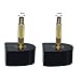 20 Pairs High Heel Replacement Tips, Doubletwo Black Heel Tip Taps Caps Shoes Replacement Dowels 8,9,10,11,12mm