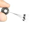 Tanchen-100PcsPack-6-in-1-Cylinder-Shaped-Float-Stop-Fishing-Rubber-Stopper-Bobber-Sinker
