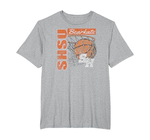 Sam Houston State Bearkats Vintage Basketball 90's Gray T-Shirt, Men's Big and…