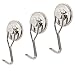 totalElement 40 Pound Heavy Duty Neodymium Magnet Swivel Swing Hooks, Strong Magnetic Hooks (3 Pack)
