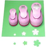 CADY Crafts Punch Set 8mm 15mm 25mm Paper Punches 3pcs/Set (Flowers)