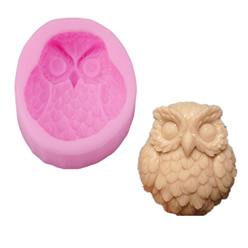 CH 3D Owl Craft Art Silicone Soap Mold Craft Mold DIY Handmade Candy Chocolate Mold