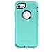 OtterBox Defender Series Case for iPhone SE (2nd Gen - 2020) & iPhone 8/7 (NOT Plus) - Retail Packaging - Borealis (Tempest Blue/Aqua Mint)