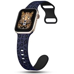CreateGreat Sport Leopard Engraved Bands Compatible