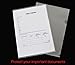 20 Pack Clear Document Folder L-Type Plastic Folder Copy Safe Project Pocket US Letter/ A4 Size in Transparent Color