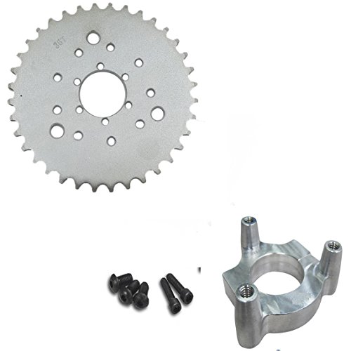 dolphin1986 Hub Adapter 1.5" and Multifunctional High performance 36 teeth sprocket for 2 stroke engine kit-gas motorized bike