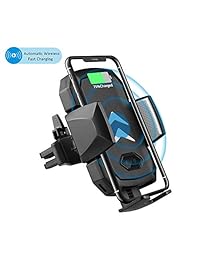 ¿SUPOLOGÍA? ¿Cargador de coche inalámbrico 10W? Sujeción automática Cargador rápido Air Vent Compatible iPhone Xr   Xs   X   8 8 Plus, Samsung 10e   10 10 Plus, Huawei Mate 20 y todos los teléfonos habilitados para QI