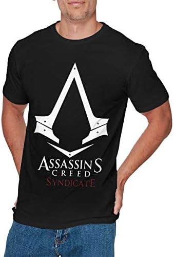 EVIE GOULD Mens Vintage Assassin's Creed Syndicate T-Shirts Black