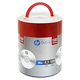 HP DVD-R 16X 4.7GB 100PK Spindle with Handle