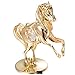 Matashi Valentine's Day Gift for Women, Men - 24K Gold Plated Elegant Horse on Pedestal with Genuine Crystals - Home Decorative Ornament for Living Room or Office Décor