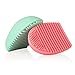 Cityvivo 2 Pieces Cosmetic Makeup Brush Finger Glove Silicone Scrubber Board Hand Cleaning Tools(Pink + Green)..