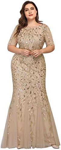 Alisapan Womens Plus Size Elegant 2019 Long Prom Evening Party Dresses for Women 77071