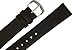 JP Leatherworks Mens Genuine Italian Leather Watchband Black 18mm Watch Band