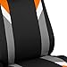 FH Group Automotive Seat Covers Airbag Compatible Front Seats Only Universal Fit Interior Accessories Cars Premium Modernistic Orange Seat Covers Car Accessories for Vans Trucks SUV Car Accessories