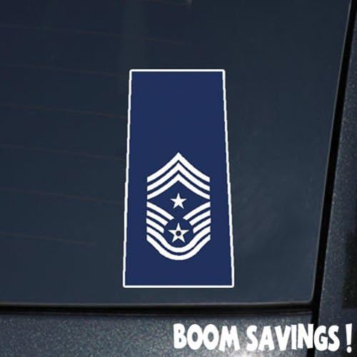 Air Force USAF Command Cheif Master Sergeant (E9) Shoulder 6" Decal Sticker