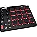 Akai Professional MPD218 | MIDI Drum Pad Controller with Akai MPK Mini MKII | 25-Key Portable USB MIDI Keyboard (Red Black) + Pedal & USB Cable - Top Value Bundle