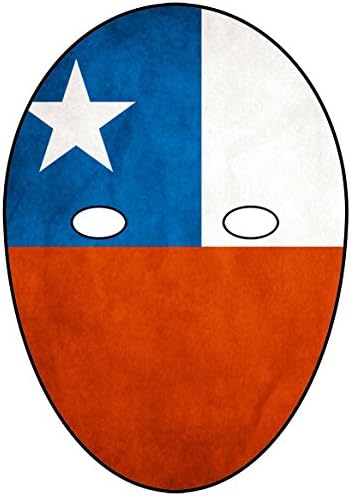 SOCCER WORLD CUP - CHILE - DIY CARD FACE MASK KIT - DO IT YOURSELF