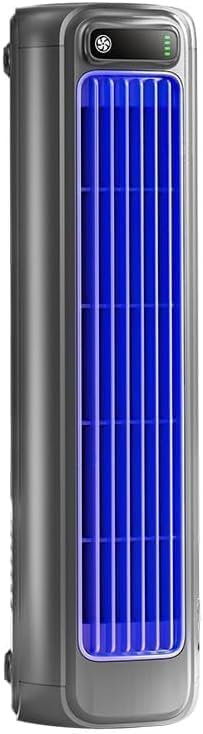 HoldOneLight Enfriador de Aire Portátil Mejorado, Ventilador Refrigerante Ajustable con 3 Velocidades, Enfriador Evaporativo para Dormitorio, Salón, Cocina, Oficina y Hogar (grey)