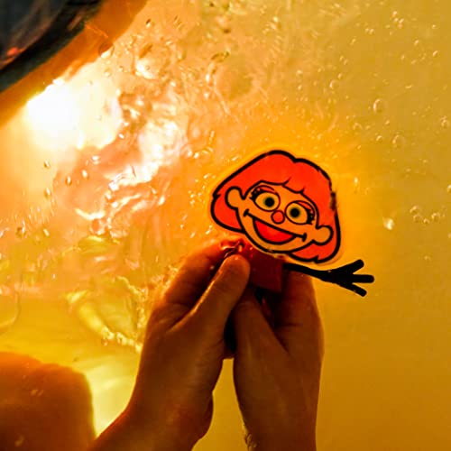 Glo Pals x Sesame Street Julia WaterActivated Bath Toy with 6 Reusable