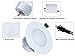 LEMONBEST Dimmable LED Ceiling light 7W Round Recessed LED downlight for Ceiling Indoor Cool white
