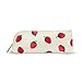 Kate Spade New York Women's Strawberries Pencil Case, Red/Green/White, One Size