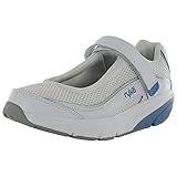 Ryka Womens Relief Mary Jane Toning Walking Shoe, White/Blue, US 9.5 W