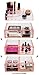 Sorbus Acrylic Cosmetics Makeup and Jewelry Storage Case X-Large Display Sets -Interlocking Scoop Drawers to Create Your Own Specially Designed Makeup Counter -Stackable and Interchangeable (Pink)