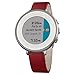 Pebble Time Round 14mm Smartwatch for Apple/Android Devices - Silver/Red (Renewed)