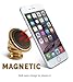 SMART & EASY Magnetic Cell Phone Holder for Car - Magnetic Cell Phone Car Mount for Truck, RV, Motorcycle, Boat, Ship, Office, Kitchen, Bedroom, Bathroom Mirror (Gold)
