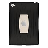 UZBL iPad Mini 5 2019 Case, AirWave Slim Lightweight Heavy Duty 1-Piece Silicone Case with Air Cell Drop Protection, for Apple iPad Mini 5th Generation, Midnight Black