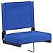 Flash Furniture Grandstand Portable Stadium Seat for Bleachers or Benches, Folding Padded Stadium Chair with Carrying Handle, 500 lb. Weight Capacity, Blue