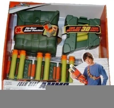 Total Xtream Air - Foam Dart Ammo Refill Set Strap & Pouch & 30 Darts ! (for Nerf-Buzzbee & La