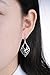Highly Polished Sterling Silver Filigree Design Dangle Earrings