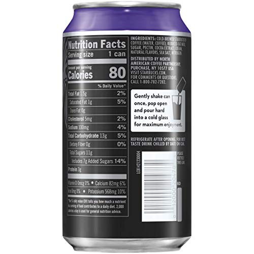 STARBUCKS NITRO COLD BREW, DARK COCOA SWEET CREAM, 9.6OZ CAN