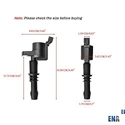 ENA Set of 8 Straight Boot Ignition Coil Pack
