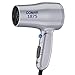 Conair 1875 Watt Compact Hair Dryer with Folding Handle, Dual Voltage Travel Hair Dryer, Grey primary