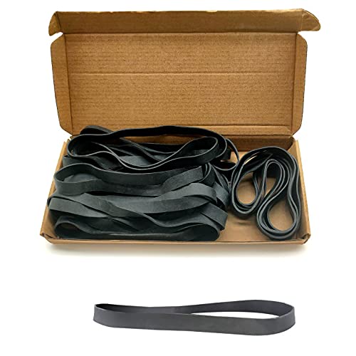35Pcs Rubber Bands Large Thick Elastic Rubber Bands Set Strong Durable Wide Wrapping Bands Heavy Duty Trash Can Bands for Home Office School Supply Black