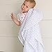 Ziggy Baby Muslin Baby Swaddle Blankets - 3 Pack - Gender Neutral for Boys and Girls - Chevron, Arrow, Cross, Grey/White (47x47)