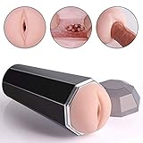 Male Masturbator Cup Adult Sex Toys, SHEQU Realistic Vagina Pocket Masturbation Cup for Men Silicone Pussy Stroker for Virgin Vaginal Sex (Sexy Lily)