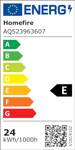 Homefire LED Ceiling Light, Kitchen, 24 W, Kitchen Lamp, Black, Living Room Lamp, Modern Design, Hallway Lamp, Warm White, Hallway, Bedroom Lamp, Square, for Living Room, Bedroom | Living Room Lamp Modern Design Hallway Lamp Warm White Hallway Bedroom Lamp Square Ceiling Lighting for Living Room Bedroom