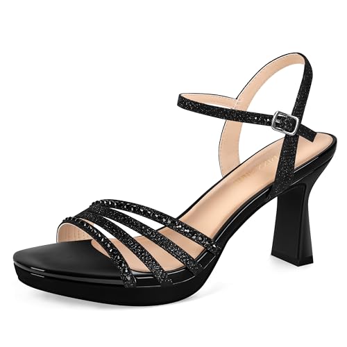 PIZZ ANNU Lena Women's Platform Heels Block