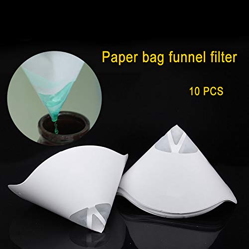 Zoomarlous Thicken Paper Filter Funnel,Disposable Thicken Paper Filter Funnel for Photon SLA UV 3D Printer Accessories 10Pcs