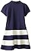 Nautica Girls' Pique Dress with Pieced Stripe Skirt