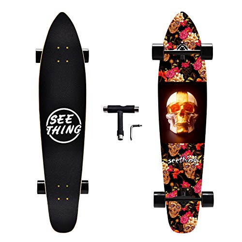 seething 42 Inch Longboard Skateboard Complete Cruiser Pintail,The Original Artisan Maple Skateboard