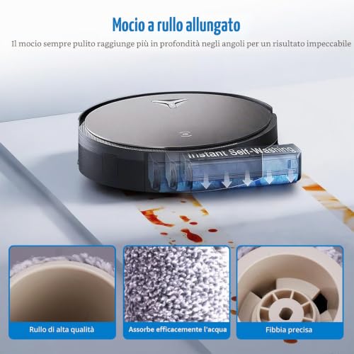 Set di 20 pezzi di ricambio per robot aspirapolvere ECOVACS DEEBOT X11 OmniCyclone/X11 Pro Omni, accessori: 2 spazzole principali, 6 filtri, 3 rulli, 6 spazzole laterali, 3 spazzole per la