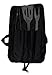 Barbecue Grill Tool Set - 3 Piece BBQ Grilling Utensil Kit Including Stainless Steel Spatula, Fork, and Tongs with Bonus Carrying Case