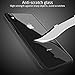 Ztotop Clear Hybrid Case for iPhone Xs Max 6.5-Inch 2018, Thin Tempered Glass Transparent Back Cover and Slim Silicone Rubber Bumper Frame Compatible Apple iPhone Xs Max - Matte Black Frame