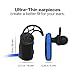 Bluetooth Headphones, TROND Edge Wireless Bluetooth Stereo Sports Headphones Headset Earbuds with Microphone, Noise Cancelling, IPX4 Sweatproof, for Gym, Running, Workout & Exercise - Blue